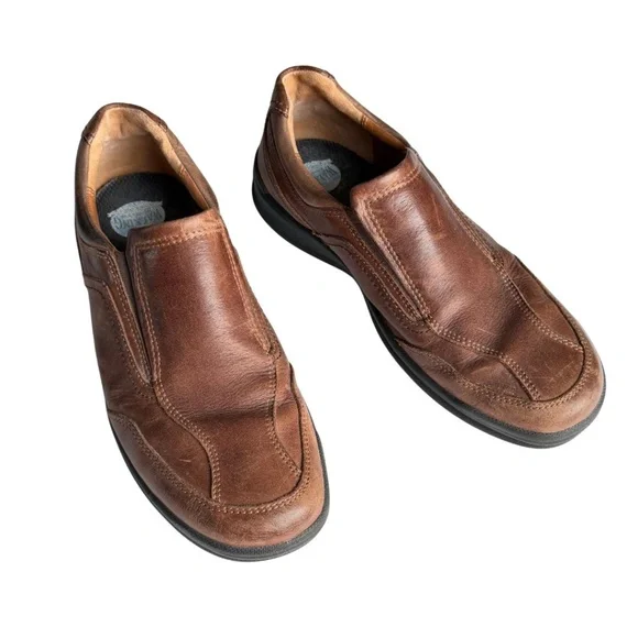 Ecco Men's Leather Slip-On Shoe Size 9.5 (43) - Picture 1 of 5